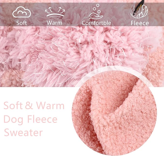 Dog Classic Sweater Chihuahua Sweatshirt Dog Clothes for Small Dogs Girl Boy Soft Fleece Coat for Small Dogs Cat Clothes Soft Puppy Cat Clothing