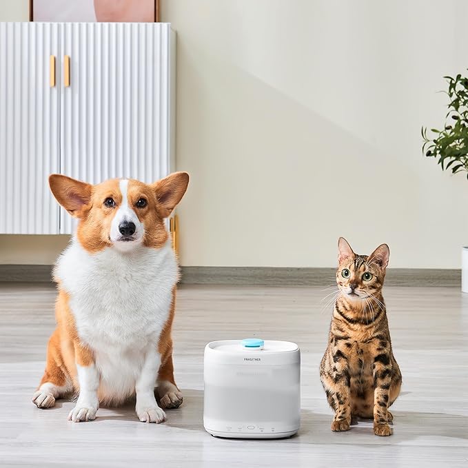 PAWGETHERยฎ 3Pcs Cat Water Fountain Filter Compatible with 67oz/2L Dog Water Fountain P3/P3s/P3SU Pet WaterFountain Replacement Filter