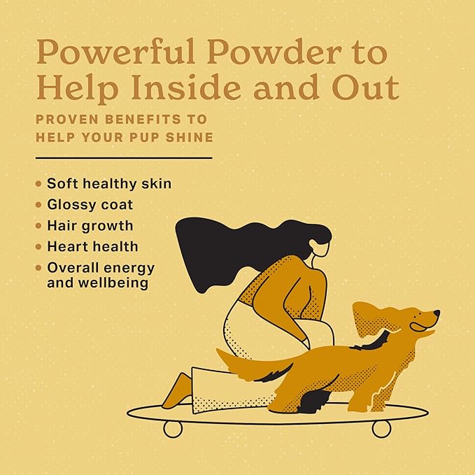 The Missing Link Original All Natural Superfood Dog Supplement- Balanced Omega 3 & 6 to support Healthy Skin & Coat – Skin & Coat Formula – 1 lb.