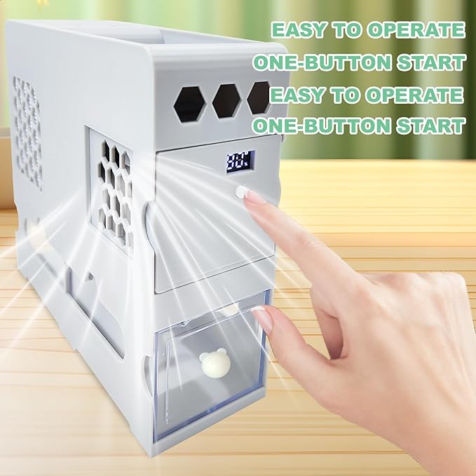 Bird Feed Shell Blowing Machine,No Assembly Required Husk Remover Wind Sheller Bird Seed Cleaner Machine, With Adjustable Speed Fan、intelligent Digital Display、rechargeable and Washable Quick Shelling