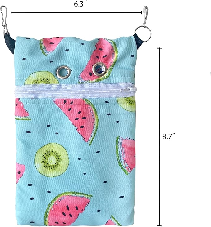 Waterproof composite Fabric Sugar Glider Bonding Carry Pouch Portable Small Animal Carrier Bag Small Animal Bonding Crossbody Strap for Hamster Rat Gerbil Other Small Pet Sleeping Bag With Vent (Blue)