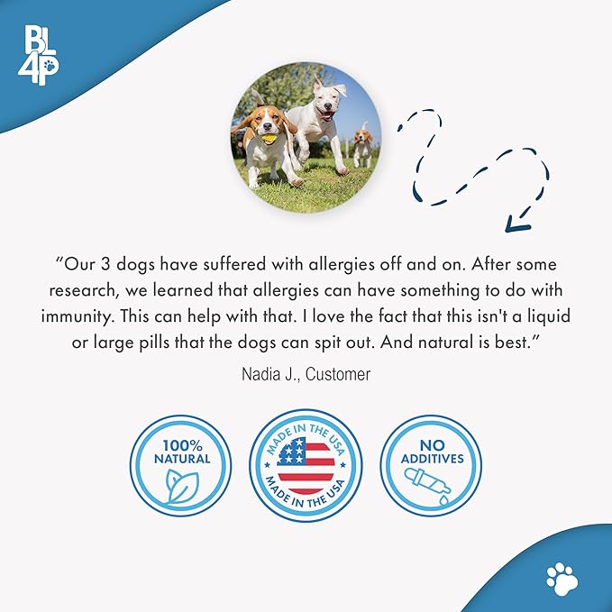 Dog Allergy Relief & Immune Support, Natural Holistic Itch Relief for Dogs, Immune System Guard and Allergy Support, Including Seasonal Allergies, Sneezing, Runny Nose and Itching, 400 Small Pills