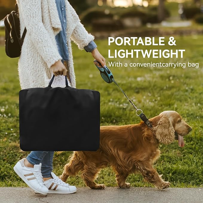 Dog Playpen, Puppy Pet Playpen, Medium Dogs Tent Crates Cage Indoor/Outdoor, Portable Pop Up Dog Kennel Playpen with Carrying Case for Dogs/Cats/Rabbits, Removable Zipper Top, Purple