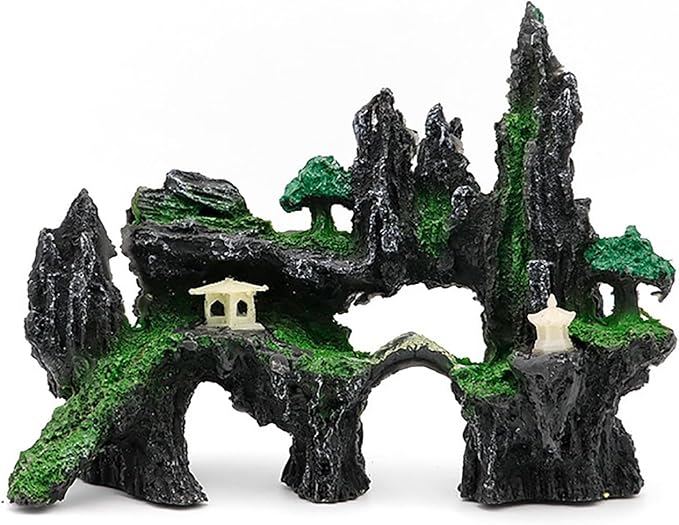 Eco-Friendly Resin Aquarium Rock Decor – Realistic Fish Tank Landscape, Low-Maintenance, Safe for Betta & Shrimp Tanks