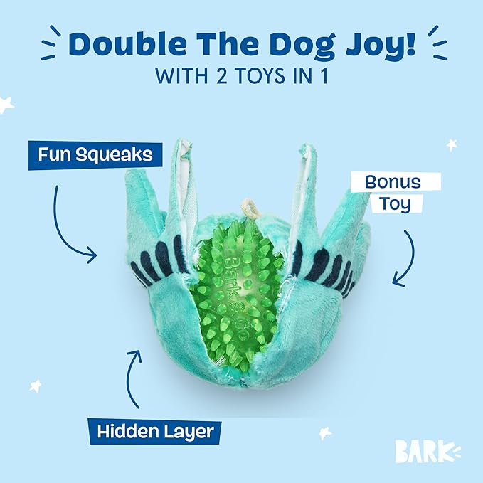 Barkbox Lady Liberty Ball 2-in-1 Dog Toy - Plush Squeaky Toy for Large Dogs | Large