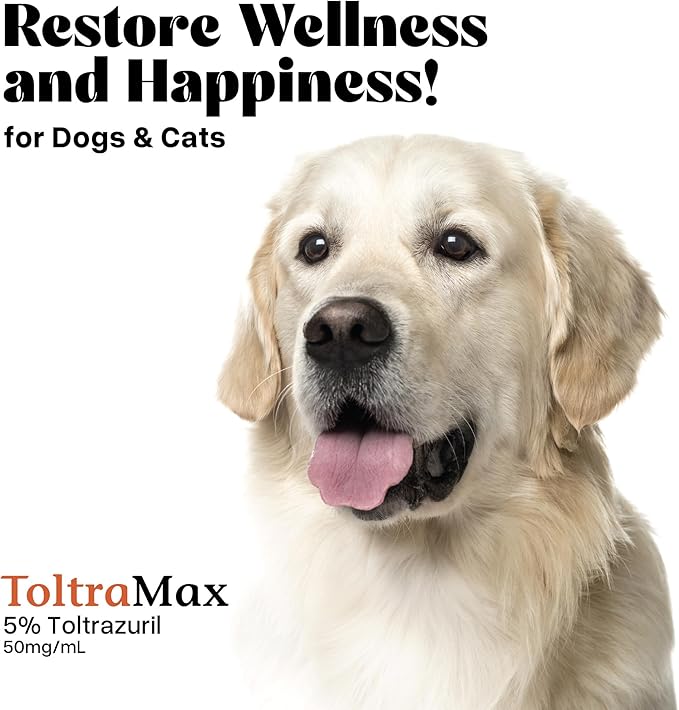 Toltrazuril 5.0% for Horses, Dogs, Cats, 960mL/32.4 Ounce, for Non-Food Chain Animals, Chicken