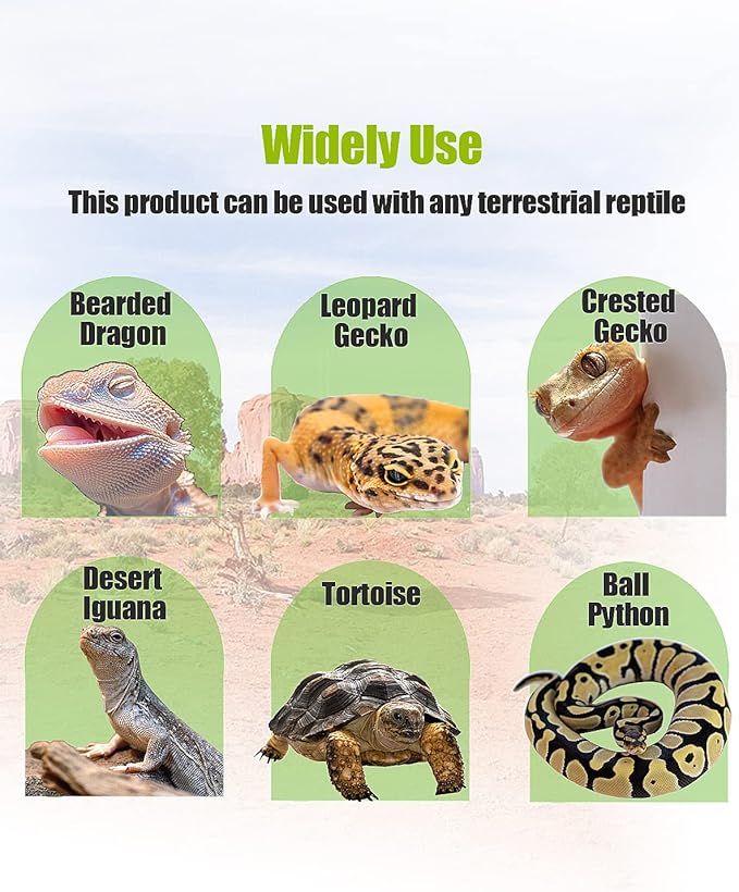 Bearded Dragon Tank Accessories, Reptile Substrate Floor, Leopard Gecko Tank Liner Mat for 40 Gallon, 20 Gallon, 50 Gallon,75 Gallon Lizard Tank, Black
