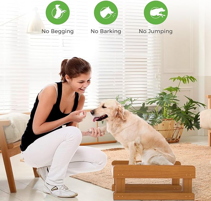 Wooden Dog Training Platform and Agility System, Durable Pet Training System for Place, Agility, & Steadiness Training for Indoor or Outdoor Use
