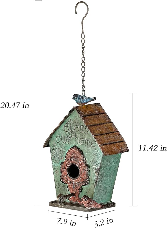 Bird Houses for Outside Hanging Metal Birdhouses for Outdoor