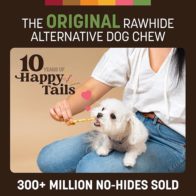Earth Animal No-Hide Stix Pork Recipe Natural Rawhide Alternative Dog & Cat Chews - 40 Count Extra Value Pack