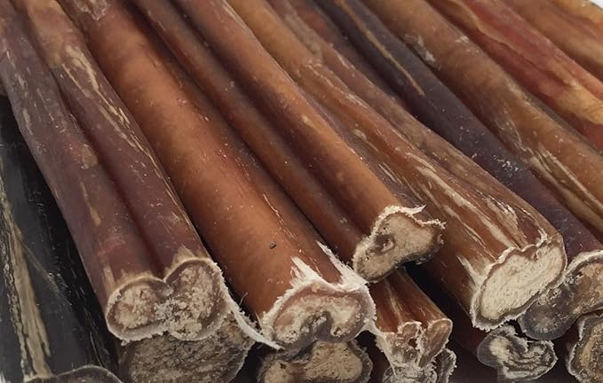 Top Dog Chews 12” Premium Bully Sticks – All-Natural, Long-Lasting Dog Chews, Odor-Free, High-Protein, 25 Pack