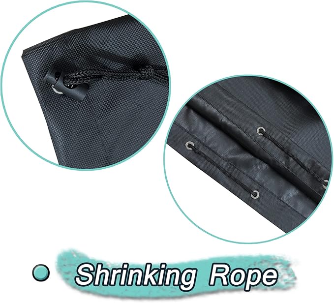 Waterproof trimmer cover and engine waterproof cover are suitable for trimming machine, lawn mower, electric saw, hedge and rod saw. 600D heavy Oxford cloth 12D x 15.6h inch(3pack) (Black-600D(3pack))