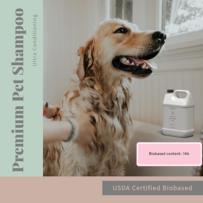 Begley's No Rinse Waterless Pet Shampoo, Bathless Cleaning, Deodorizing, and Odor Removal for a Shiny, Fresh Smelling Coat - Effective for Dogs, Puppies, and Cats - Refill, Fresh Citrus