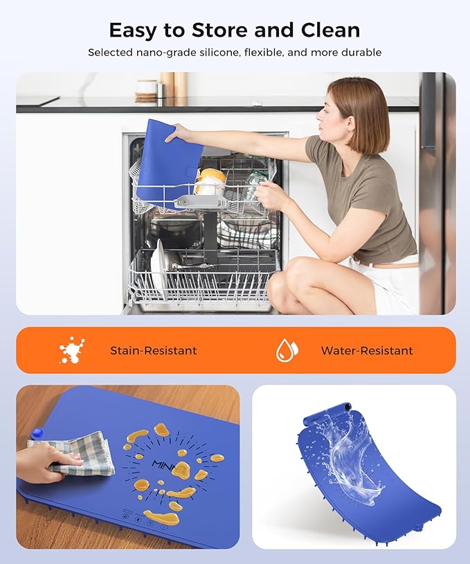 Waterproof Food Warming Mat, Color-Changing Electric Heating Tray with 6-Level Temperature Control, 1-6h Timers, Dishwasher-Friendly Food Warmer Mat for Parties, Buffets, and Kitchen Use.
