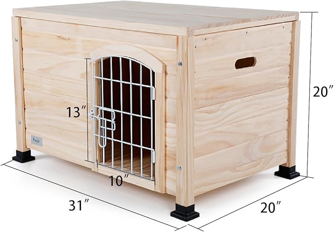 Petsfit Modern Pet Home Enclosure with Concealed Litter Area, Elegant Cat Furniture with Entryway, Indoor Pet Shelter & Side Table, Ideal for Cats and Small Pets Under 22lbs,31" L x 20.5" W x 20.5" H