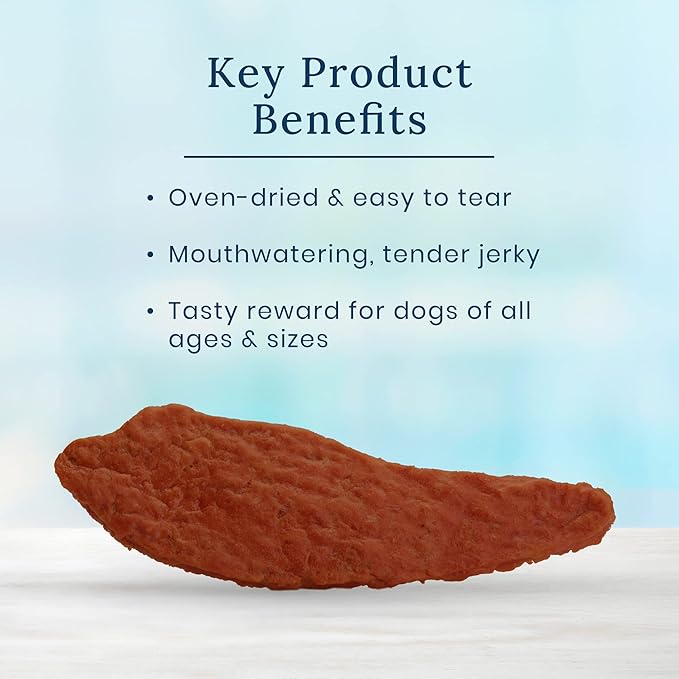 Blue Buffalo True Chews Premium Jerky Cuts Dog Treats, Made in the USA with Natural Ingredients, Beef, 10-oz Bag