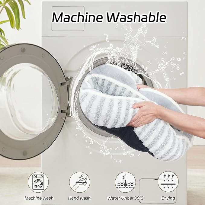 Dog Bed Medium Size Dog, Oval Washable Dogs Bed, Soft Calming Sleeping Cat Bed 25 inches Durable Pet Bed with Anti-Slip Bottom, White