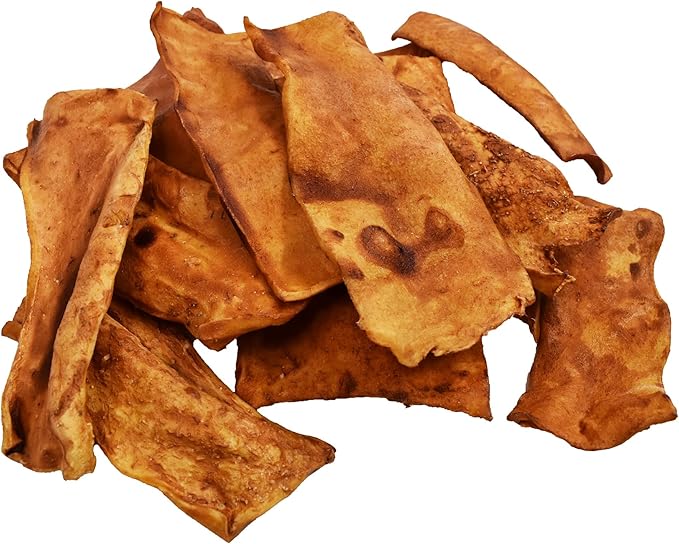 Chips Beef Flavor 1-Pound Bag - Premium Large Dog Rawhide Chews - Ideal for Agressive Chewers Dog Rawhide Treats - Durable Rawhide Bones for Large Dogs