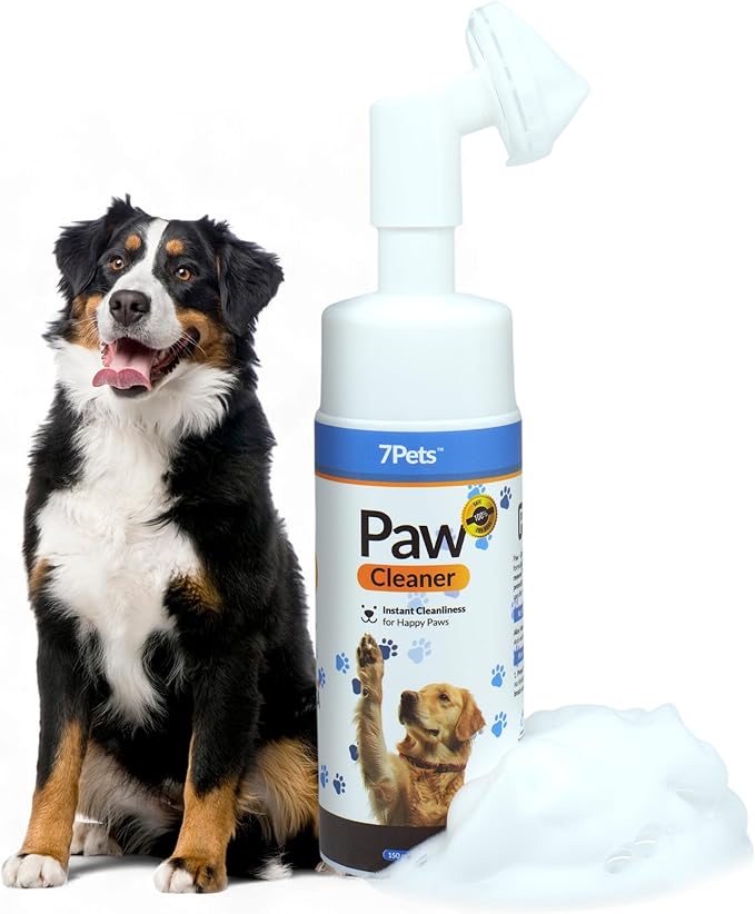 Paw Cleaner for Dogs & Cats | Gentle Dog Paw Washer | No Rinse Foaming | Unscented | Pet Foot Cleaner with Built-in Silicone Brush for Muddy Paws | Puppy & Kitten Paw Wash