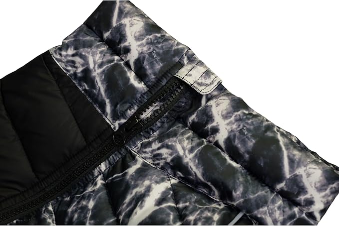 Lovelonglong Warm Jacket - 4 Legs Covered Waterproof Windproof Reflective Vest, Zippered Adjustable Outdoor Snow Coat for Small Medium Large Dogs - Black L