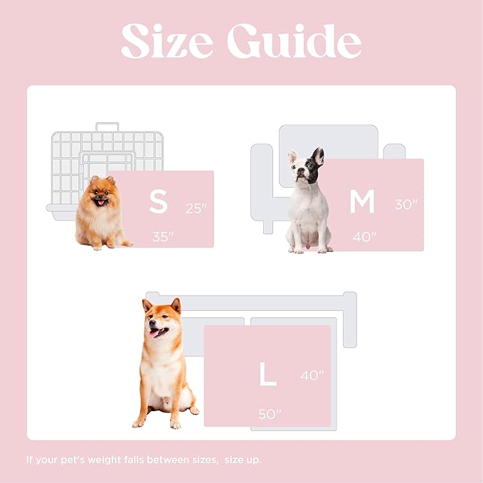 Lesure Waterproof Puppy Blanket for Medium Dogs - Washable Double Sided Dog Blankets with Warm Jacquard Shag and Soft Sherpa Fleece, Pet Cat Blanket for Couch Protection, Bow Design,Pink Taffy