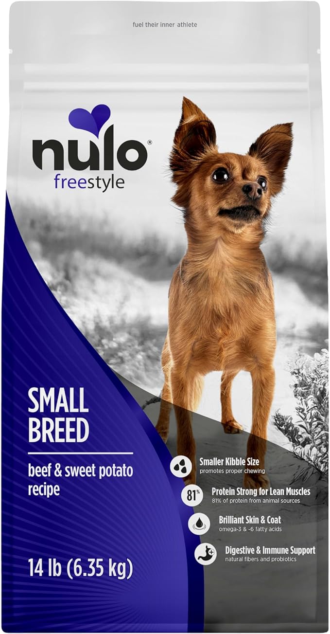 Nulo Freestyle High Protein Small Breed Beef & Sweet Potato Recipe Natural Dry Kibble Dog Food, 14 Pound Bag