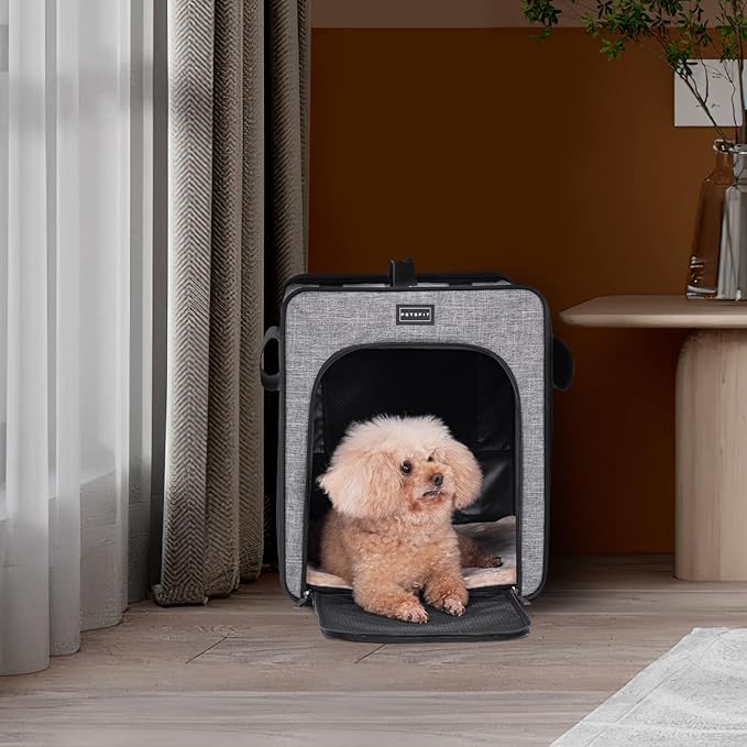 Petsfit Collapsible Soft Dog Crate, Travel Dog Kennel for Small Dogs, Indoor/Outdoor Use