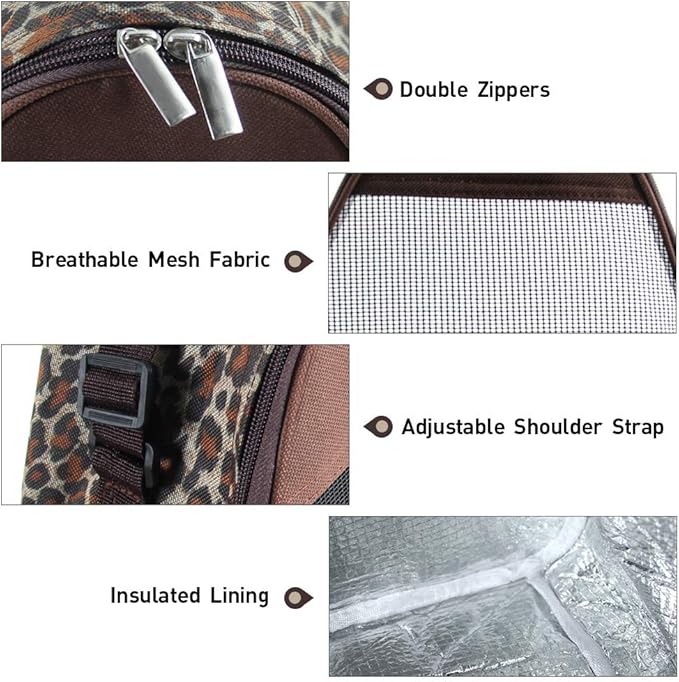 Hamster Guinea Pig Bag Carrier Accessories Small Animals Hedgehog Squirrel Chinchilla Sugar Glider Outdoor Travel Bag Zipper Portable Breathable Outgoing Bags