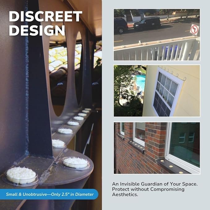Bird Barrier Optical Gel Bird Deterrent – 200 Pack Bird Gel – Deters Most Species Including Pigeons, Woodpeckers, Gulls, Crows, Starlings – Ideal for Ledges, Balconies, Signs, Equipment