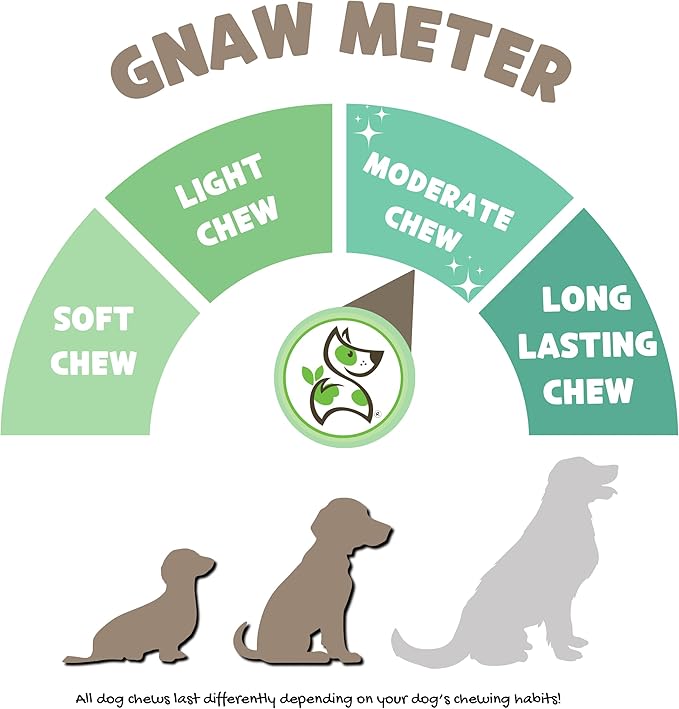 Nature Gnaws Braided Bully Twists for Dogs 5-6" (3 Count) - Long Lasting for Small and Medium Dogs - Natural Beef Dog Chew Bones