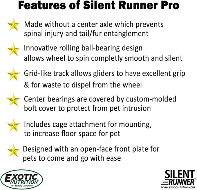 Silent Runner Pro Wheel (Black with Stand)