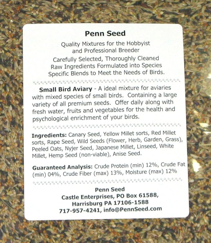 Small Bird Aviary, 2 kg (4.4 lbs) Pour Spout Bag