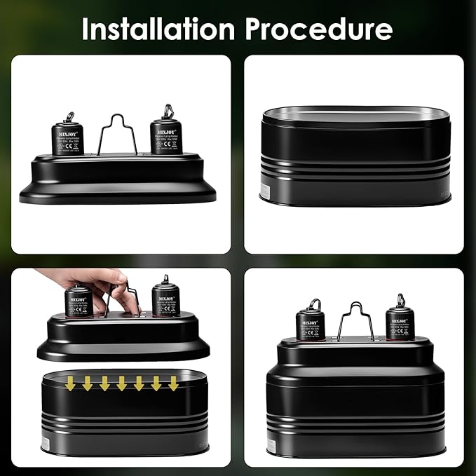 MIXJOY Dual Reptile Light Fixture, Max 160W Each Reptile Heat Lamp Fixture with Separate Switches, Fits Reptile Light/Heat Lamp/UVB Light for Lizards, Turtles, Snakes, and Amphibians