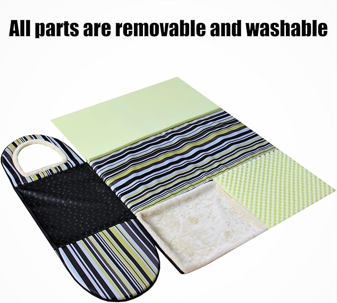 Dog Bed,2 Ways to Use,Indoor Pet House with Fluffy Mat,Removable and Washable Cover,Splash-Proof House and Non-Slip Bottom,for Extra Large Dogs(3XL Vertical Stripes)