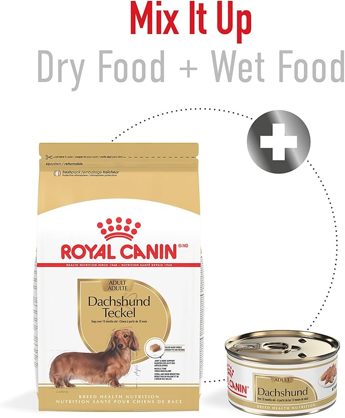 Royal Canin Dachshund Adult Breed Specific Dry Dog Food, 10 Lb bag