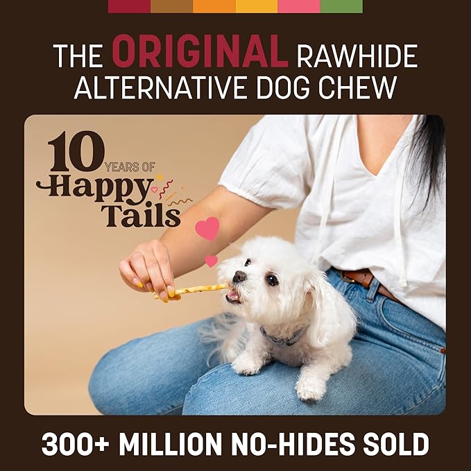 Earth Animal No-Hide Stix Beef Recipe Natural Rawhide Alternative Dog & Cat Chews - 40 Count Extra Value Pack