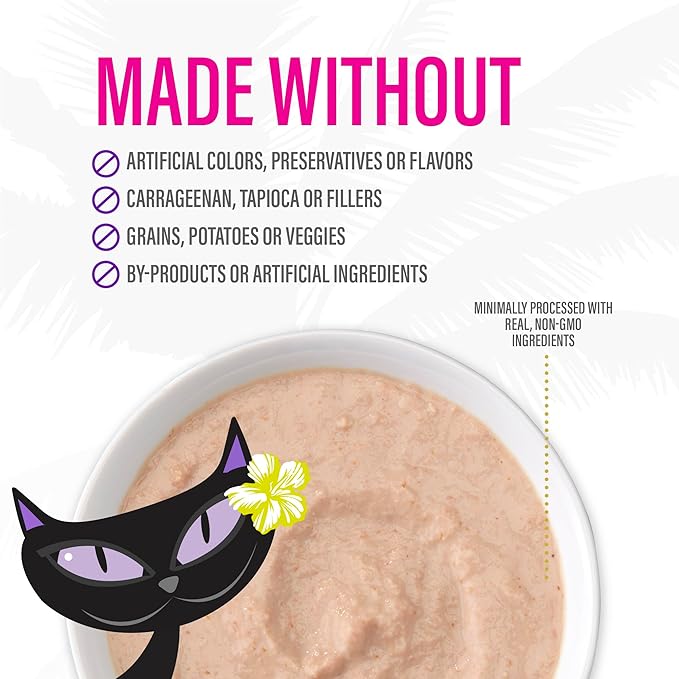 Tiki Cat Luau Velvet Mousse, Chicken & Egg in Broth, Complete Nutrition for Balanced Diet, Wet Cat Food For All Life Stages, 2.8 oz. Pouch (12 Count)