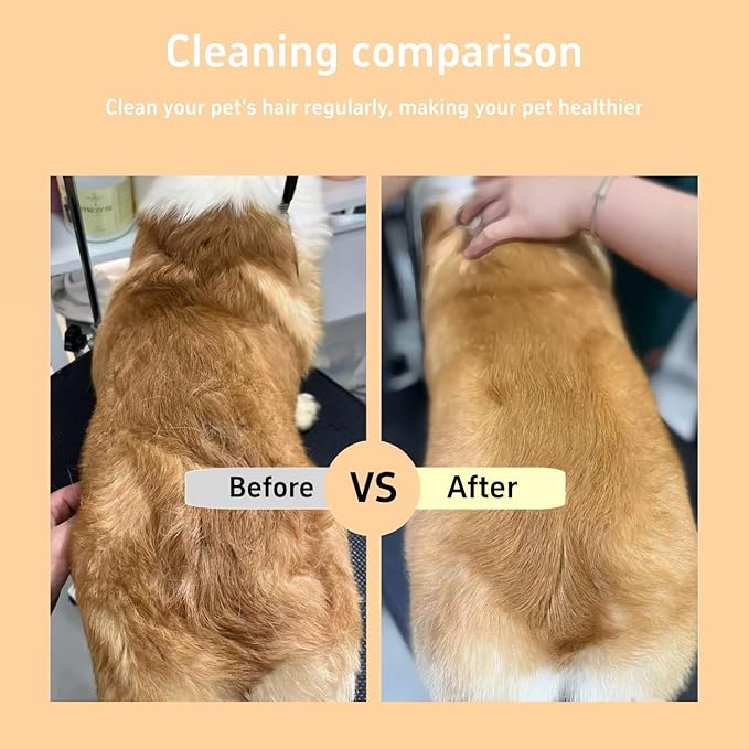 Brush For Cats 2pcs Pet Cats Dogs Brush Comb Flea Comb, With Long & Short Stainless Steel Metal Teeth Cat Combs for Indoor,for Shedding And Tangles, Self-Cleaning Pet Comb Comfort And Safety (3)