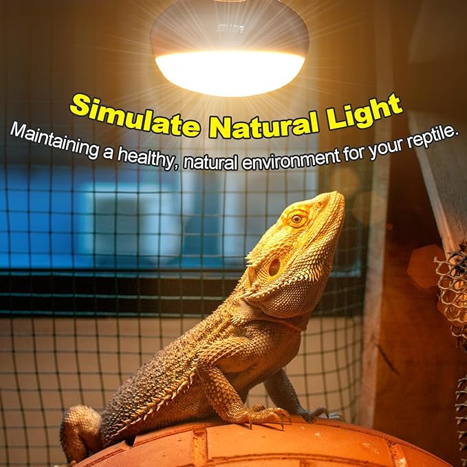 MIXJOY 150W Reptile Heat Lamp Bulb, 2Pack Reptile Basking Spot Light, Upgraded Intense Heat Basking Bulb, UVA Daylight Heat Lamp Bulbs for Reptiles, Bearded Dragon, Lizard, Tortoise, Chicken