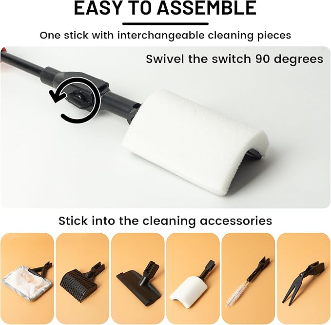 Aquarium Glass Cleaner, 7 in 1 Algae Remover for Fish Tank, Aquarium Cleaning Kit with Long Handle, Aquarium Net, Algae Scraper, Sponge Brush