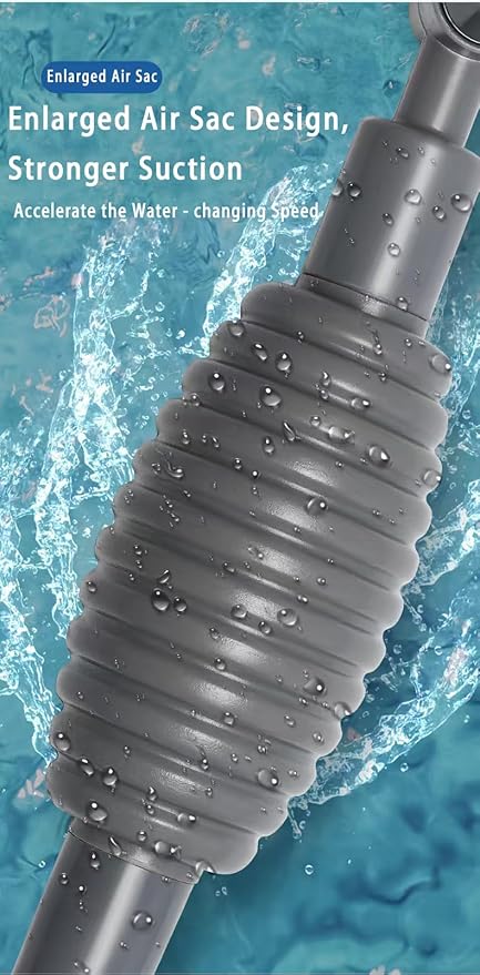 66.9IN Siphon Gravel Vacuum,Fish Tank Cleaner Aquarium Fish Tank Changing Water Cleaning Gravel and Sand Supplies & Cleaning Tools