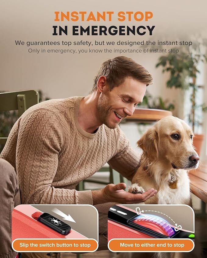 YABIFE 7-Speed Pet Nail Grinder with Light – Heavy Duty, Whisper Quiet Nail Trimmer for Dogs, Cats, Birds & Small Animals – Single-Handed Operation