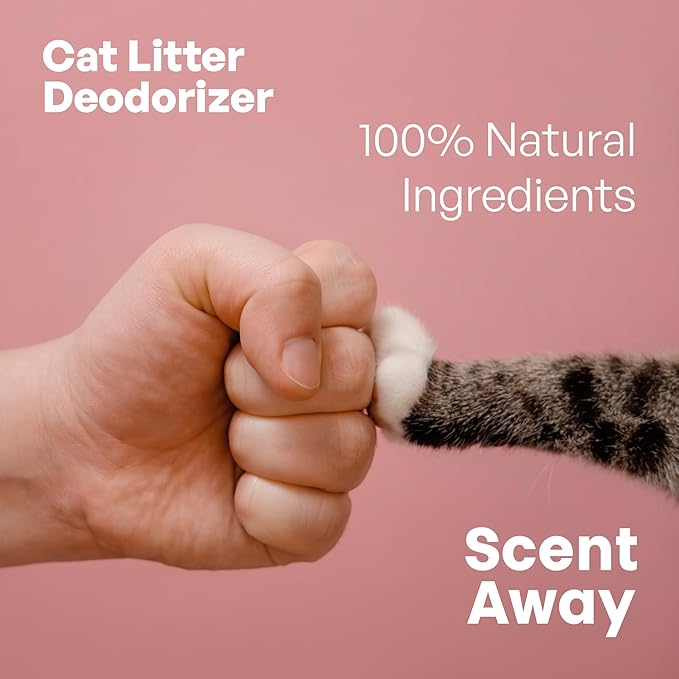 Cat Litter Deodorizer – Fragrance-Free Odor Eliminator with Active Carbon, Controls Litter Box Smells, Keeps Home Fresh, 25 lb