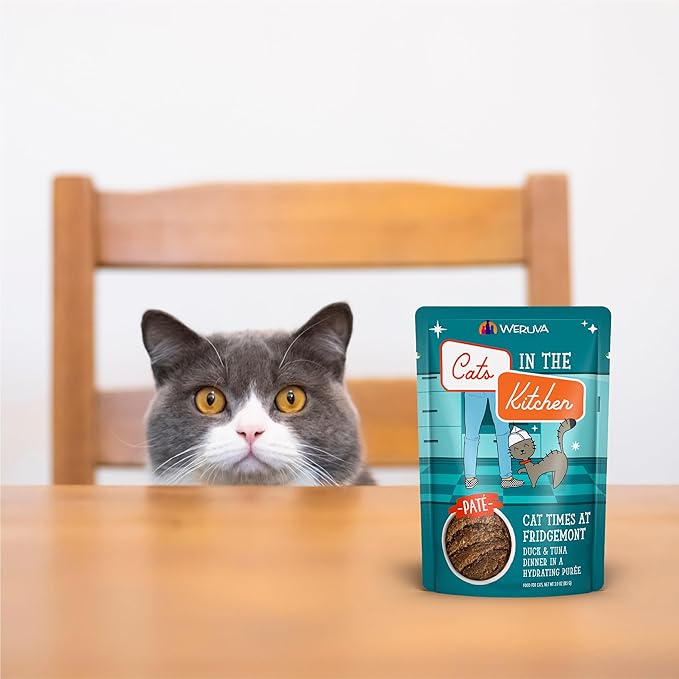 Weruva Cats in The Kitchen Paté, The Breakfast Cat with Chicken & Pumpkin, 3oz Pouch (Pack of 12)