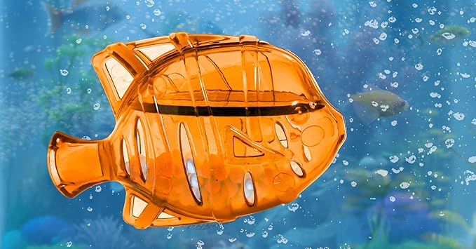 Aquarium Water Clarifier | Clear Cloudy Fish Tank Water Treatment, Safe for Freshwater & Saltwater Fish and Plants - Orange, 1 Pack