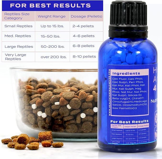 HA4E - Reptile Nutrient Replenish - Mineral & Vitamin Support for Balanced Nutrition, Skin Health, Growth & Vitality - 300 Tablets
