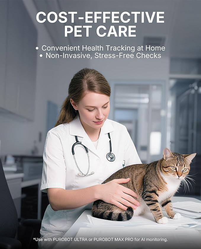 PETKIT 2025 New Urine Monitor Litter, pH Detection Tofu Litter, Superior Clumping 100% Natural Ingredients Plant Cat Litter, Dust-Free and Odor Control, Non-Sticky, Easy Scooping (5.2lb×6bags)