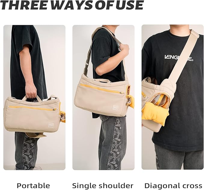 Soft and Comfortable Pet Carrier and Business Backpack with Strong Support - Ideal for Business, Travel, and Outings with Small Dogs and Cats (Kahki,15.7" L x 5.5" W x 9.8" H,up to 16lbs