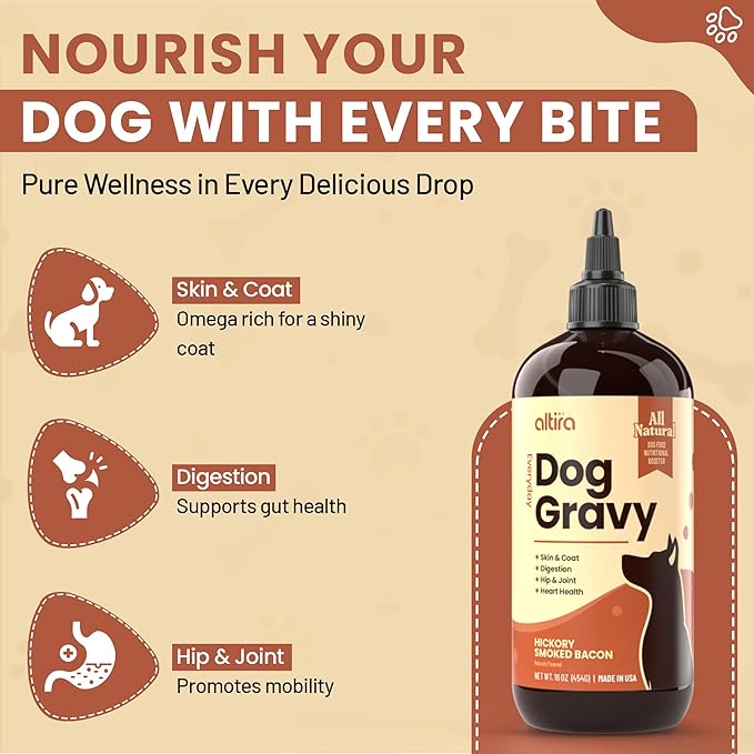 Everyday Dog Gravy – Premium Wet Dog Food Gravy Toppers for Dry Food – Tasty & Nutritious Dogs Gravy with Essential Vitamins and Supplements – Hip and Joint Supplement