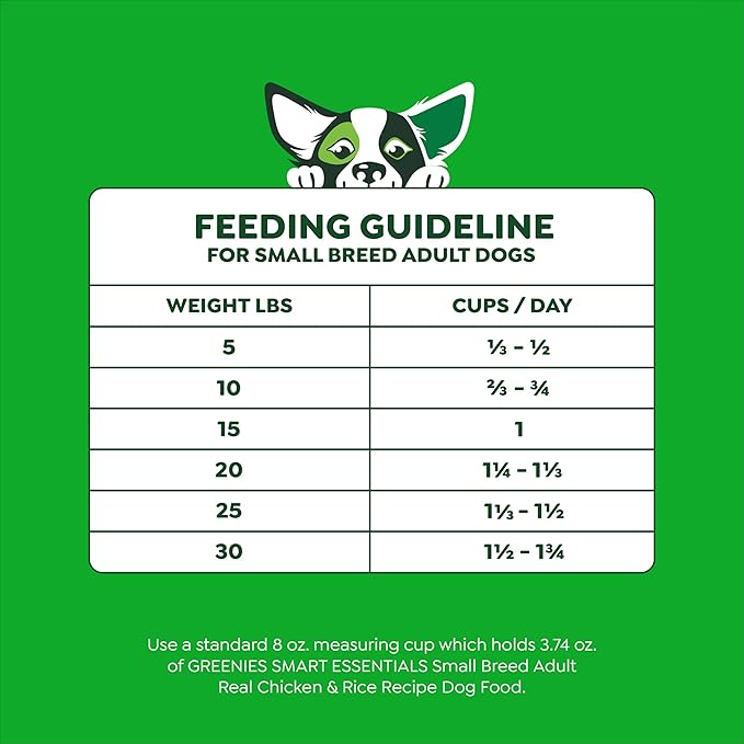 Greenies Smart Essentials Small Breed Adult High Protein Dry Dog Food Real Chicken & Rice Recipe, 27 lb. Bag
